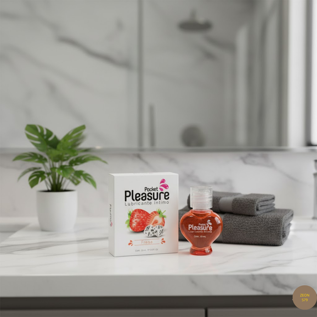 Lubricante Pocket Pleasure Fresa – 20 ml
