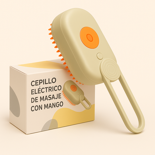 Cepillo para Mascotas con Rociador de Agua y Masajeador 🙀🐶