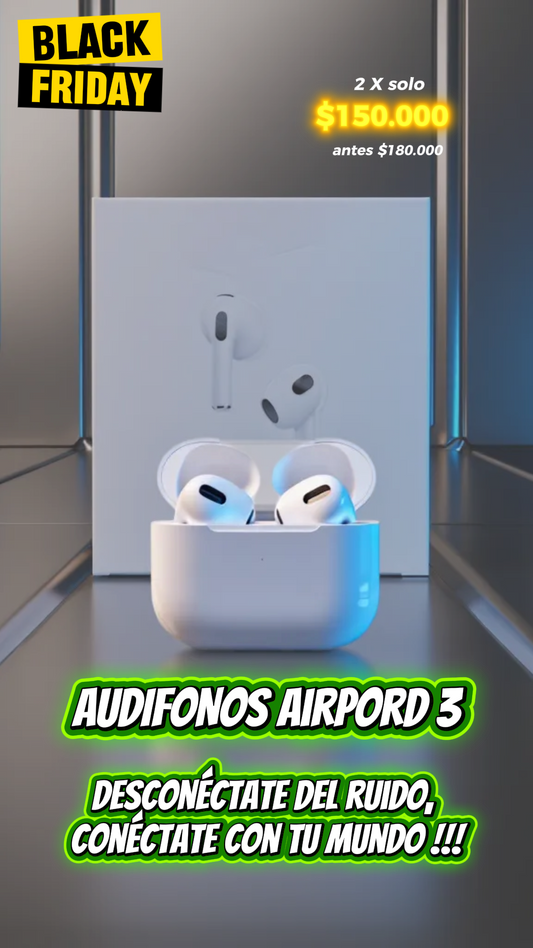 Apple Auriculares inalámbricos AirPods 3