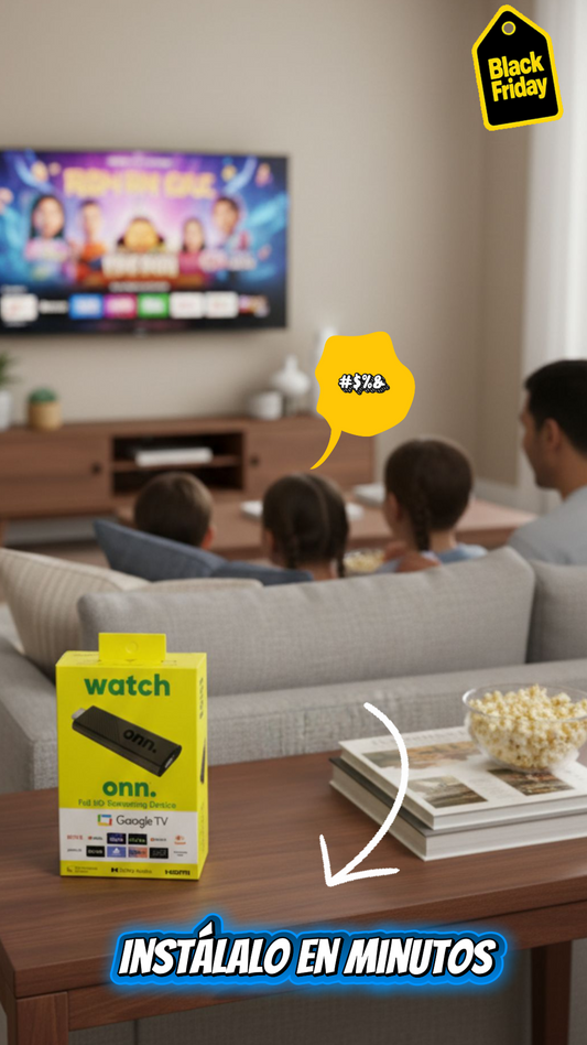 WATCH ONN TV Con asistente de GOOGLE