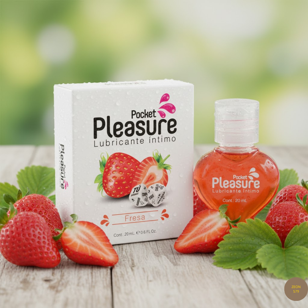 Lubricante Pocket Pleasure Fresa – 20 ml