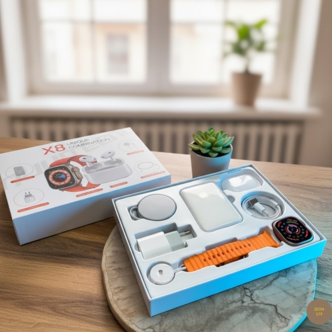 Reloj Y Audifonos Combo X8